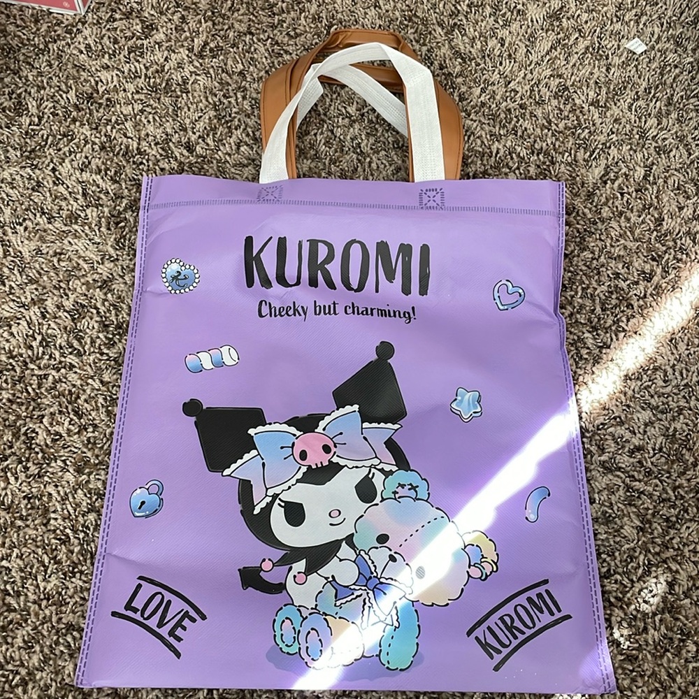 Kuromi double tote bag, brand new with tags.